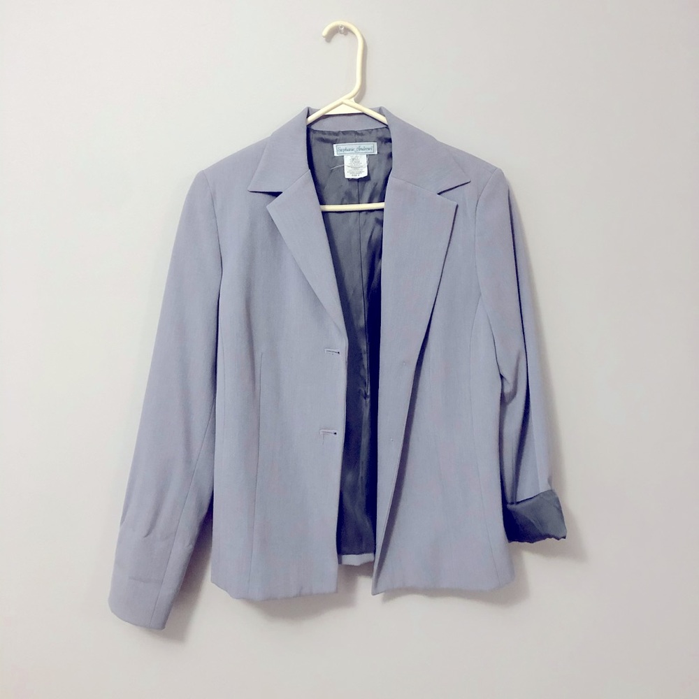 Stephanie Andrews Gray Blazer Size 8